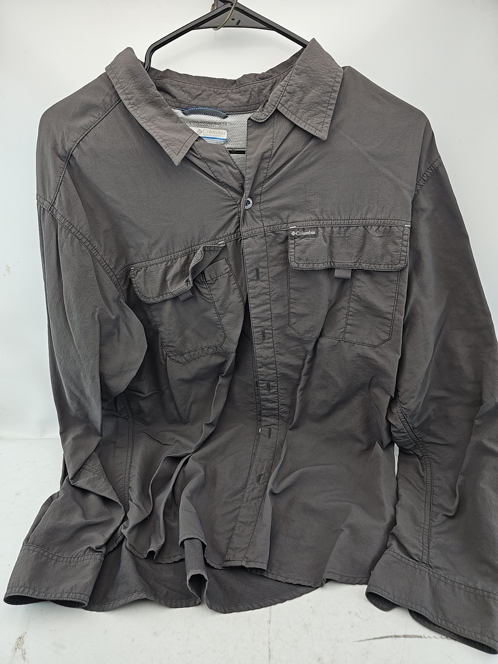 Columbia Omni-Shade Grey Fishing Shirt